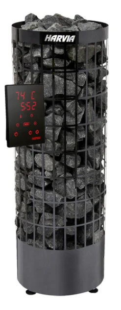 HARVIA Bastuaggregat Och Uppvärmning<AGGREGAT PC70XE CILINDRO BLACK, STEEL GOLVSTÅENDE