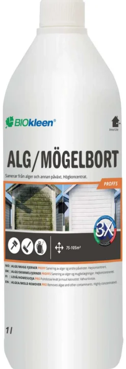 BIOKLEEN Oljor Och Träskydd<ALG & MÖGELBORT PROFFS 1L