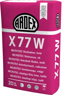 ARDEX Kakelfix<KAKELFIX X77W VIT 20KG LAGRINGSTID 12MÅN