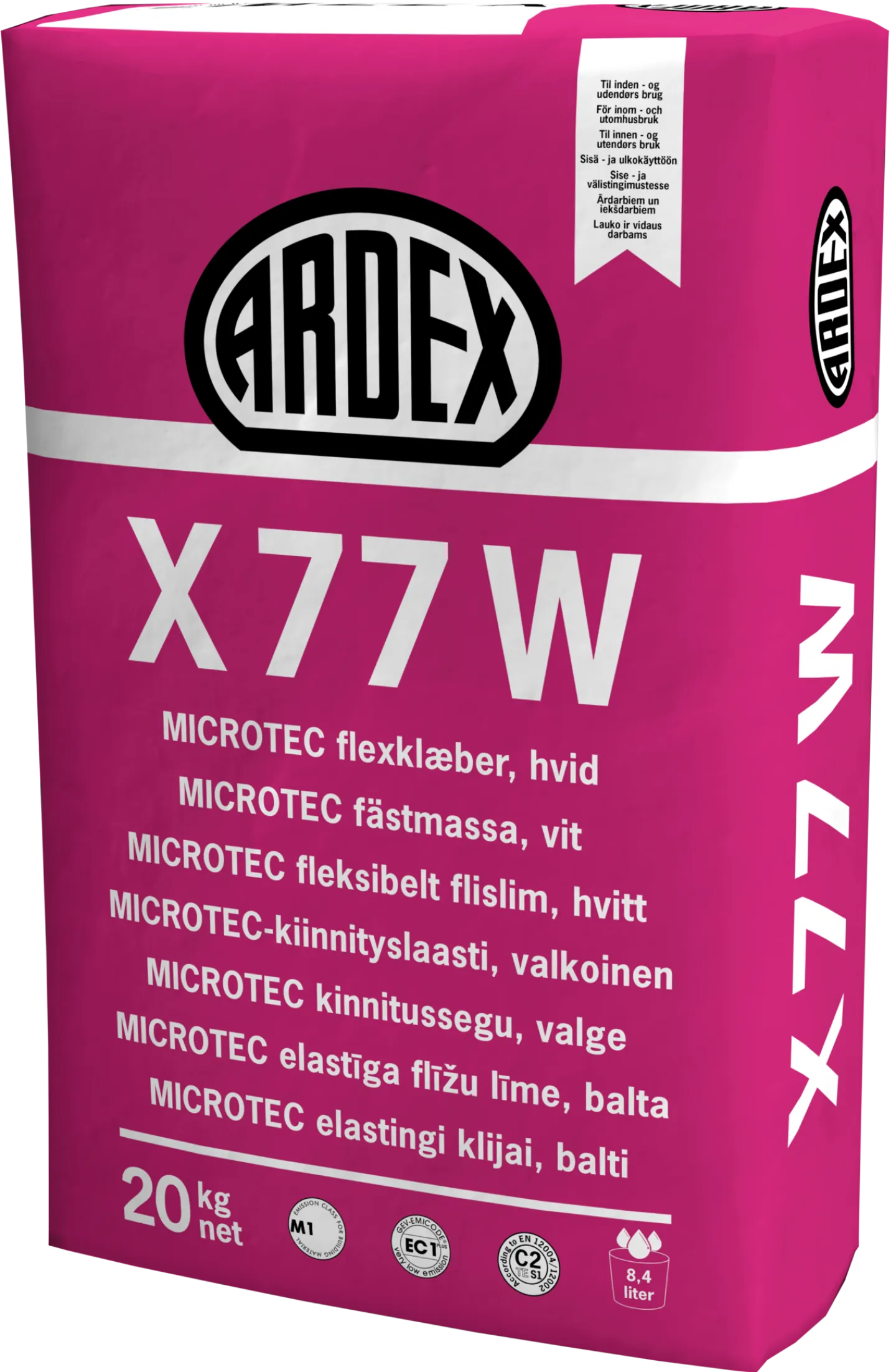 ARDEX Kakelfix<KAKELFIX X77W VIT 20KG LAGRINGSTID 12MÅN