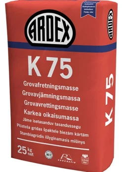 ARDEX Avjämningsmassa<AVJÄMNINGSMASSA K75 25KG LAGRINGSTID 12MÅN