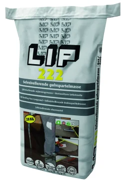 LIP Avjämningsmassa<AVJÄMNINGSMASSA 222, SJÄLVNIVELLERANDE 20KG