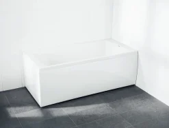 SVEDBERGS Badkar<BADKAR KALIX VIT FRONT GAVEL 149X55,8X69,5CM