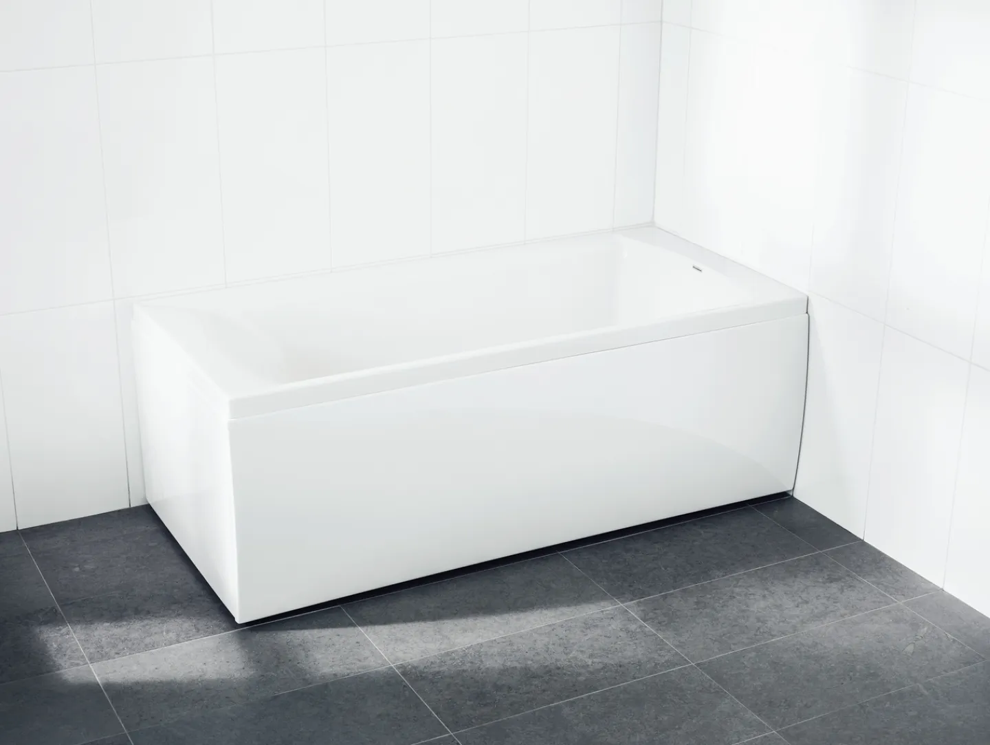 SVEDBERGS Badkar<BADKAR KALIX VIT FRONT GAVEL 149X55,8X69,5CM