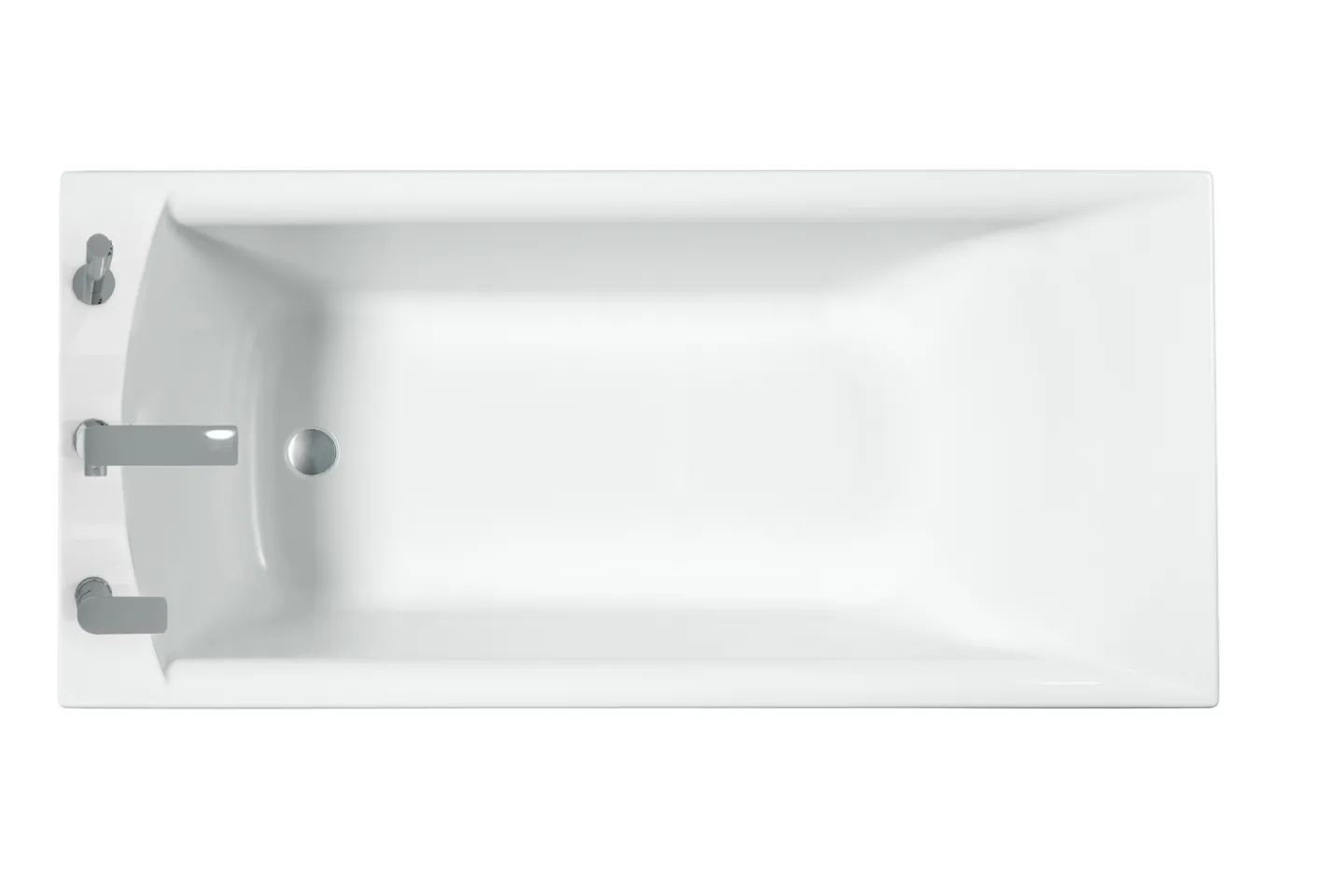 SVEDBERGS Badkar<BADKAR KALIX VIT BLANDARE HELAG 149X55,8X69,5CM