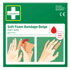 CEDERROTH BANDAGE SOFT FOAM BEIGE 6CM 4,5M Best