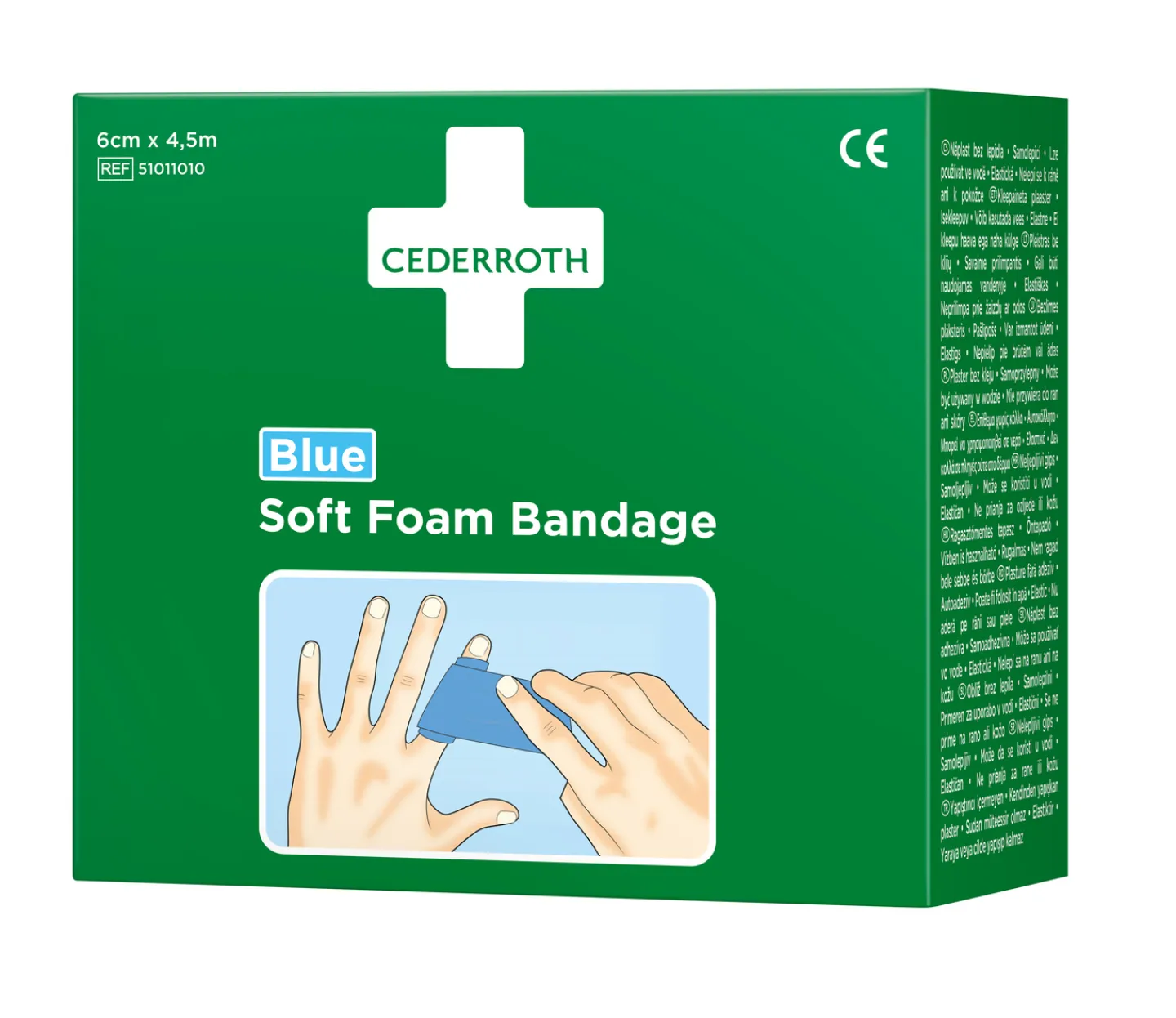 CEDERROTH BANDAGE SOFT FOAM BLUE 6CMX4,5M Sale