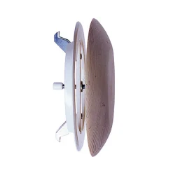 EXACTA BASTUVENTIL TRÄ SVARVAD 125MM Outlet