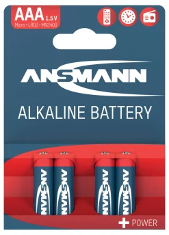 ANSMANN Batterier<BATTERI AAA/LR03 1,5V 4ST