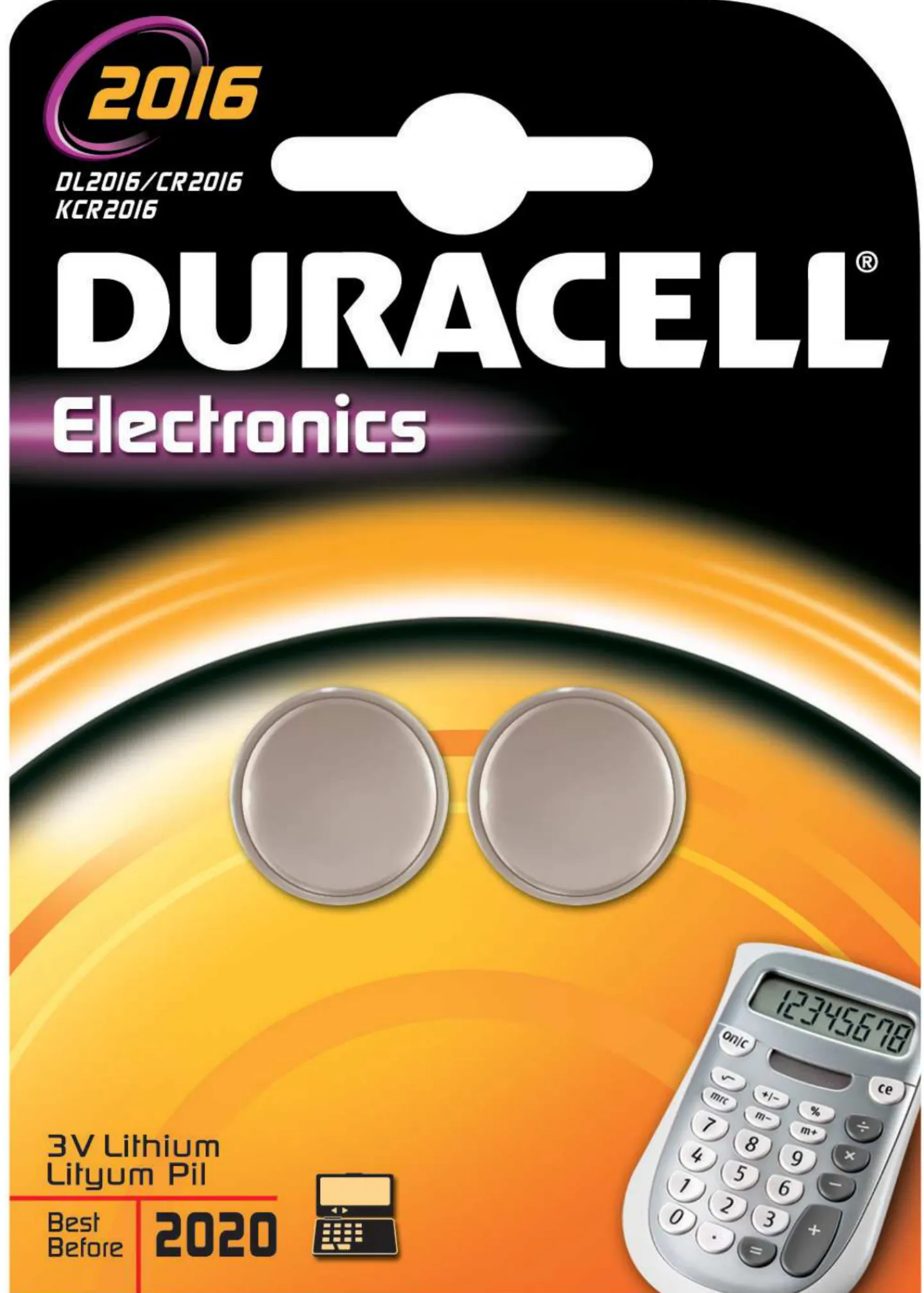 DURACELL Batterier<BATTERI 2016 LITHIUM DURAC 2ST