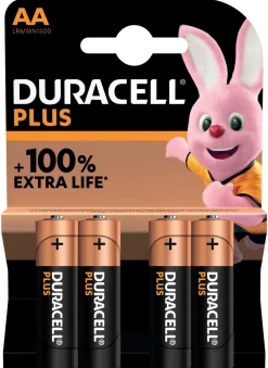 DURACELL BATTERI PLUS POWER AA 4ST Online