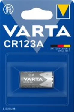 VARTA Batterier<BATTERI LITHIUM CR123A CR 123 A, 3 VOLT 1600 MAH
