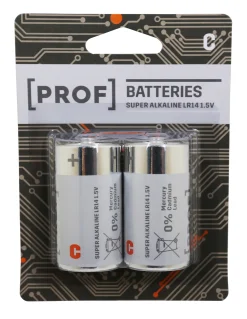 PROF BATTERI LR14 C 1,5V 2ST Hot