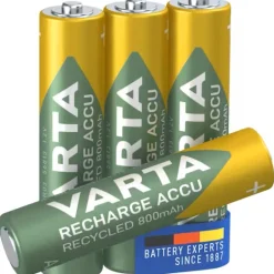 VARTA BATTERI RECHARGE AAA NI-MH 800MAH RECYCLED 4P