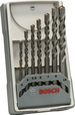 BOSCH BETONGBORRSET SILVER 4/5/5,5/6/7/8/10MM 7ST