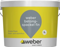 WEBER SAINT-GOBAIN Inomhusfärg<BETONGSPACKEL WEBER SNABB FIN 5KG