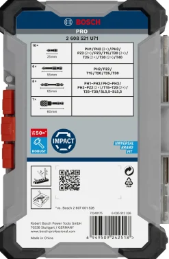 BOSCH Satser<BITSSET IMPACT 31 DELAR