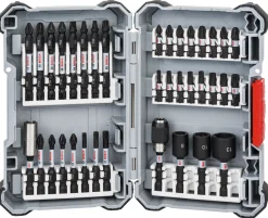 BOSCH Satser<BITSSET IMPACT BITS/HYLSNYCKEL 36 DELAR