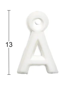 HABO BOKSTAV 1002 PLAST VIT Å 13MM, 1002 13MM PLAST VIT Å New
