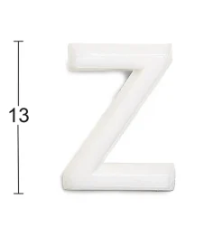 HABO BOKSTAV 1002 PLAST VIT Z 13MM, 1002 13MM PLAST VIT Z Hot