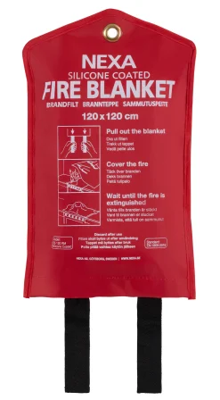 NEXA Hemsäkerhet<BRANDFILT RÖD 120X120 CM