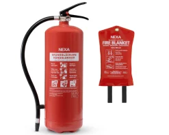 NEXA Hemsäkerhet<BRANDSL. PULVER + FILT RÖD 6KG