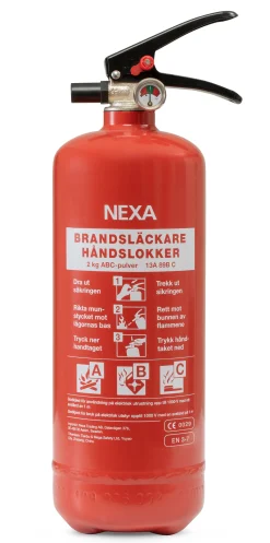 NEXA BRANDSLÄCKARE PG-2 2 KG BRANDSLÄCKARE 2 KG PULVER 13A Hot