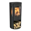 CONTURA Kaminer<BRASKAMIN 556 STYLE SVART GJUTEN TOPP