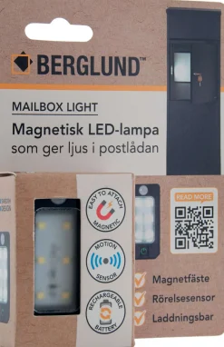 BERGLUND Festbelysning<BREVLÅDELAMPA LED MED SENSOR