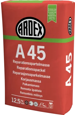 ARDEX BYGGSPACKEL A45 12,5KG LAGRINGSTID 12MÅN GOLV Hot