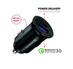 SWISSTEN Bil Och Båttillbehör<CIGGADAPTER USB/USB-C