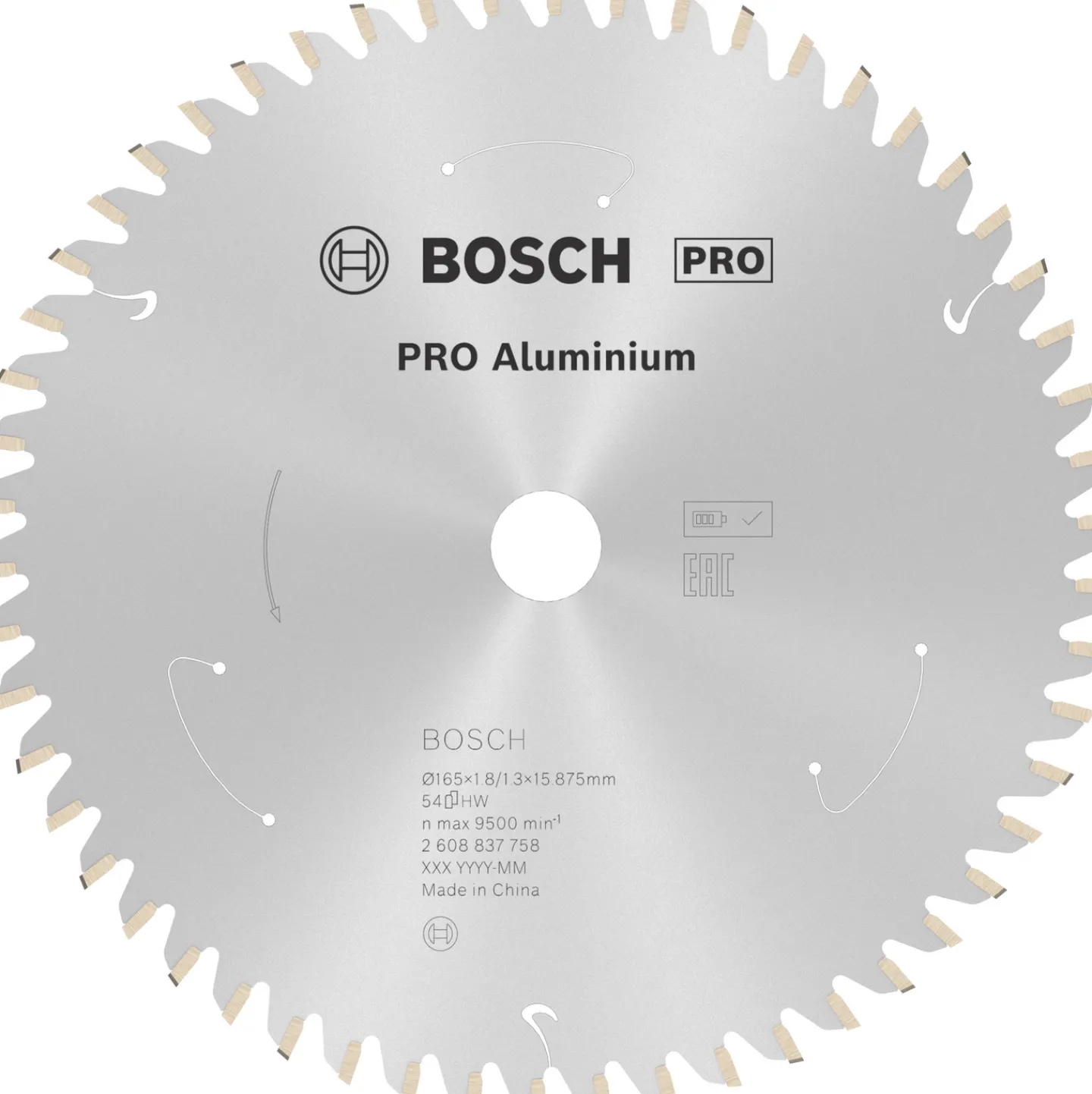 BOSCH CIRKELSÅGKLINGA ACCU STD ALU 165X16MM 54T Best