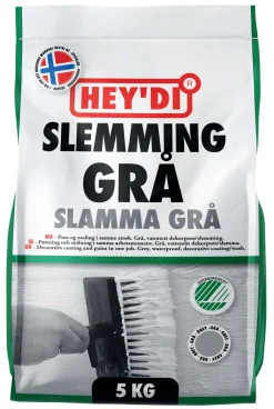HEY DI DEKORPUTS SLAMMA HEYDI GRÅ, 5KG Clearance