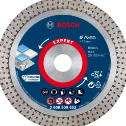 BOSCH Kap Och Slipskivor<DIAMANTSKIVA HARDCERAMIC 76MM