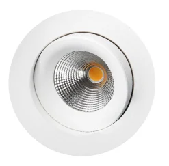 GELIA Inomhusbelysning<DOWNLIGHT LED 9W VIT IP44 WARM, DIM ROTERBAR 360GR DRIVDON