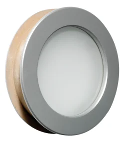 LUNDBERGS Ytterdörrar<DÖRRFÖNSTER ORUST230 SIL FR/KL, KLART/FROSTAT GLAS DIAM230MM