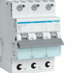 HAGER DVÄRGBRYTARE QC 3-POL C-16A 6KA MCS316