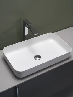HAFA Tvättställ<EDGE SMOOTH HANDFAT GLASERAT STÅL
