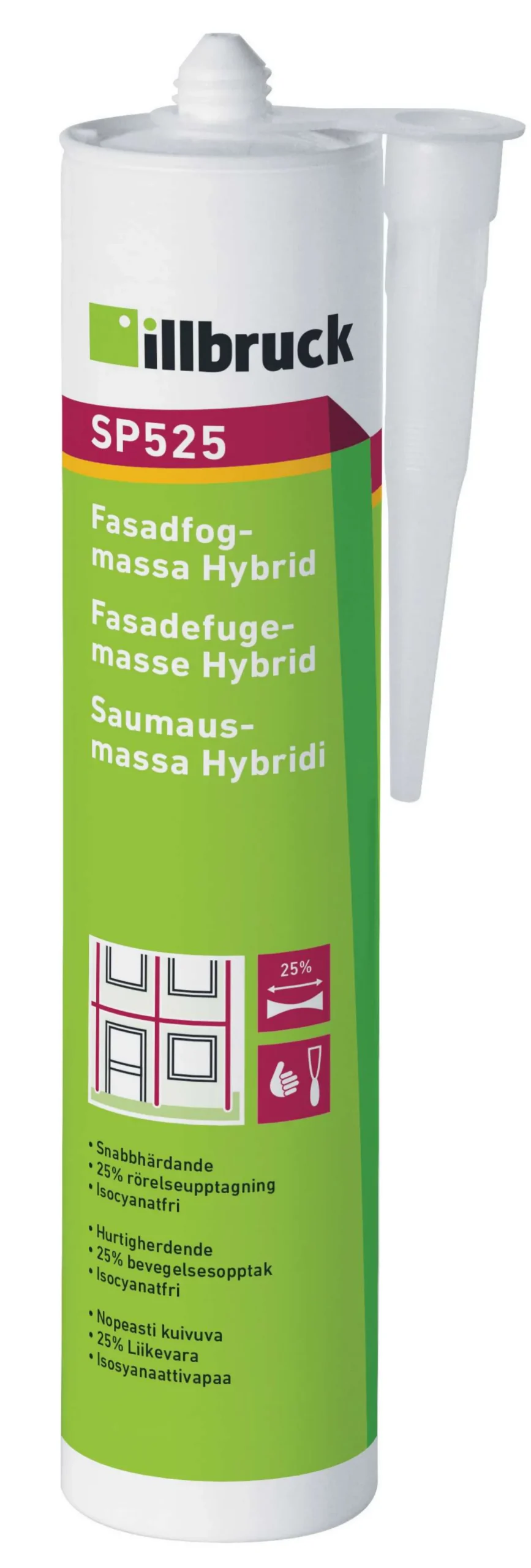 ILLBRUCK FASADFOGMASSA SP525 VIT 310ML Hot
