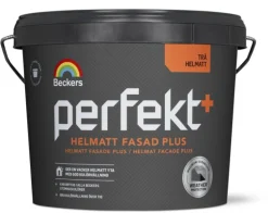 BECKERS Utomhusfärg<FASADFÄRG PERFEKT HELMATT FASAD PLUS VIT/BAS A 9L