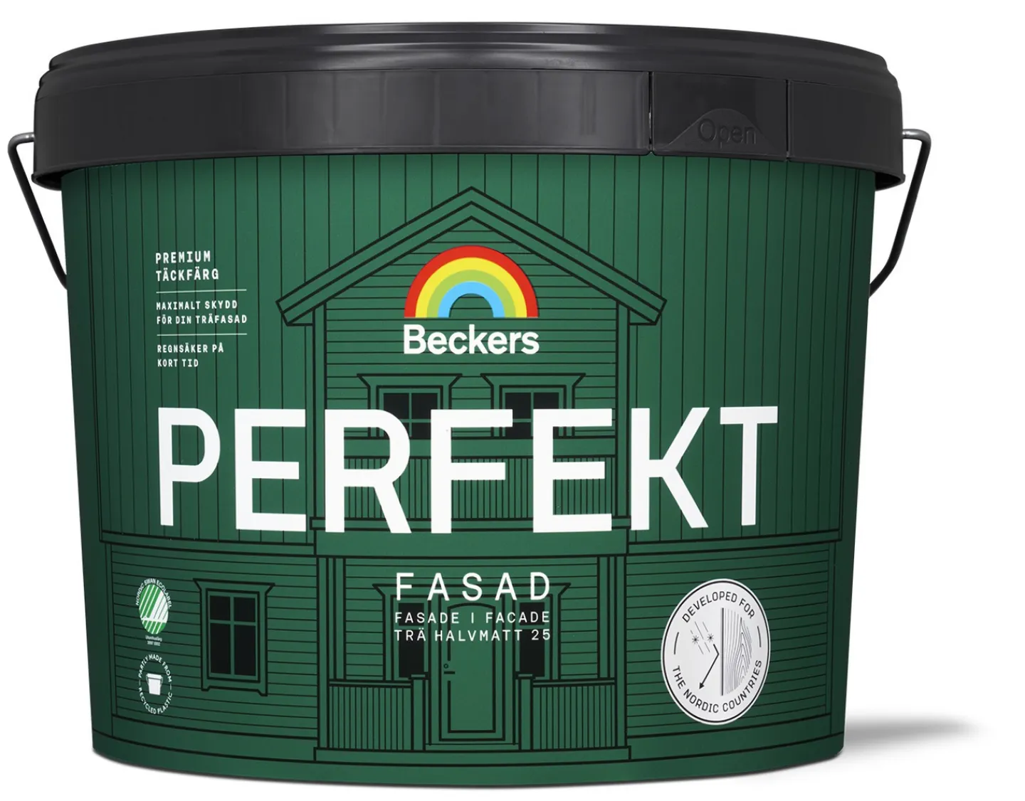 BECKERS FASADFÄRG PERFEKT FASAD 200 VIT 10L Outlet