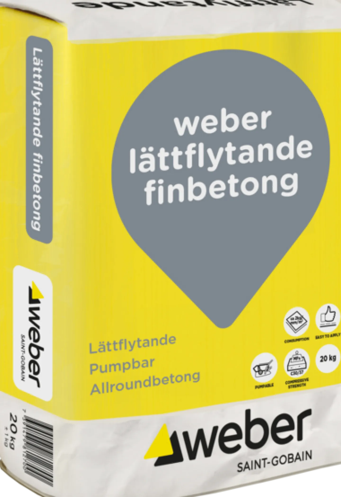 WEBER Betong<FINBETONG LÄTTFLYTANDE 20KG