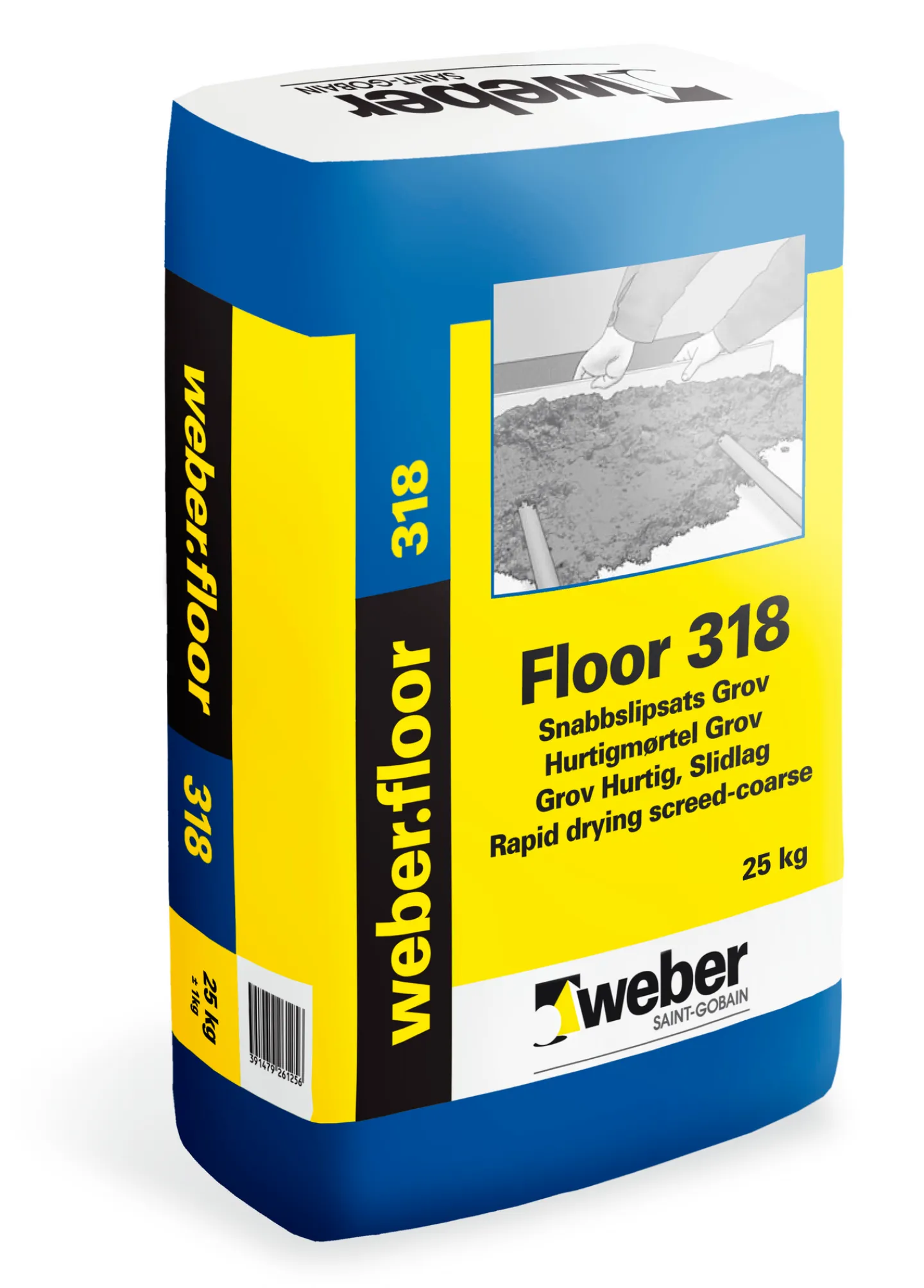 WEBER SAINT-GOBAIN FLOOR SAINT-GOBAIN WEBER 318 SNABBSLIPSSATS 25KG GROV, LAGRINGSTID 6MÅN Online