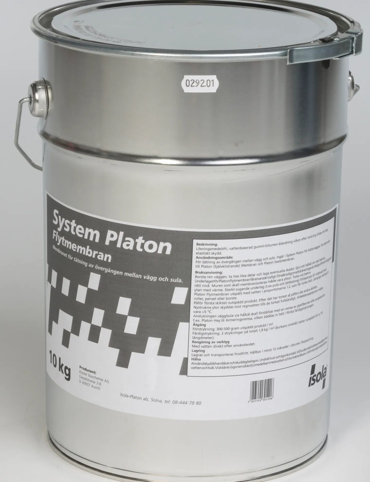 ISOLA Avjämningsmassa<FLYTMEMBRAN PLATON 10kg