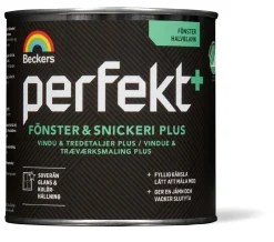 BECKERS Utomhusfärg<FÖNSTER & SNICKERIFÄRG PERFEKT PLUS VIT 0,675L