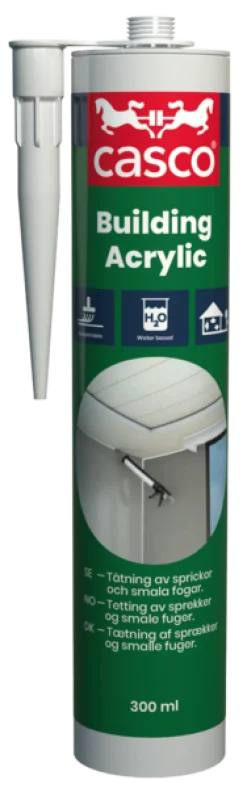 CASCO Fogmassor<FOGMASSA AKRYL 3925 BEIGE 0,3L, INNE BUILDING ACRYLIC 12ST/KRT