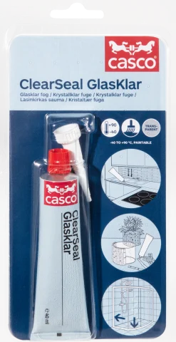 CASCO Fogmassor<FOGMASSA CLEARSEAL GLASKLAR 40ML