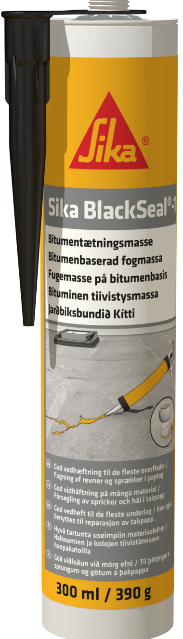 SIKA Fogmassor<FOG&TÄTMASSA BLACKSEAL-1 PTR 300ML