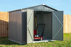 GOP Stugor Och Förråd<FÖRRÅD COVER IT STÅL MÖRKGRÅ 4,5M2