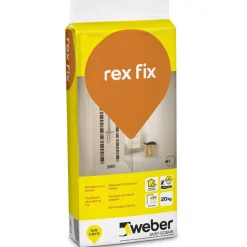 WEBER SAINT-GOBAIN Fästmassa<FÄSTMASSA REX FIX STD 20KG FLEXIBELT